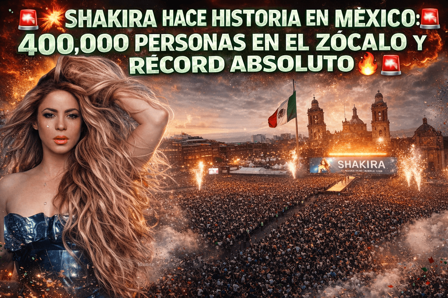 shakira concierto en ciudad de mexico