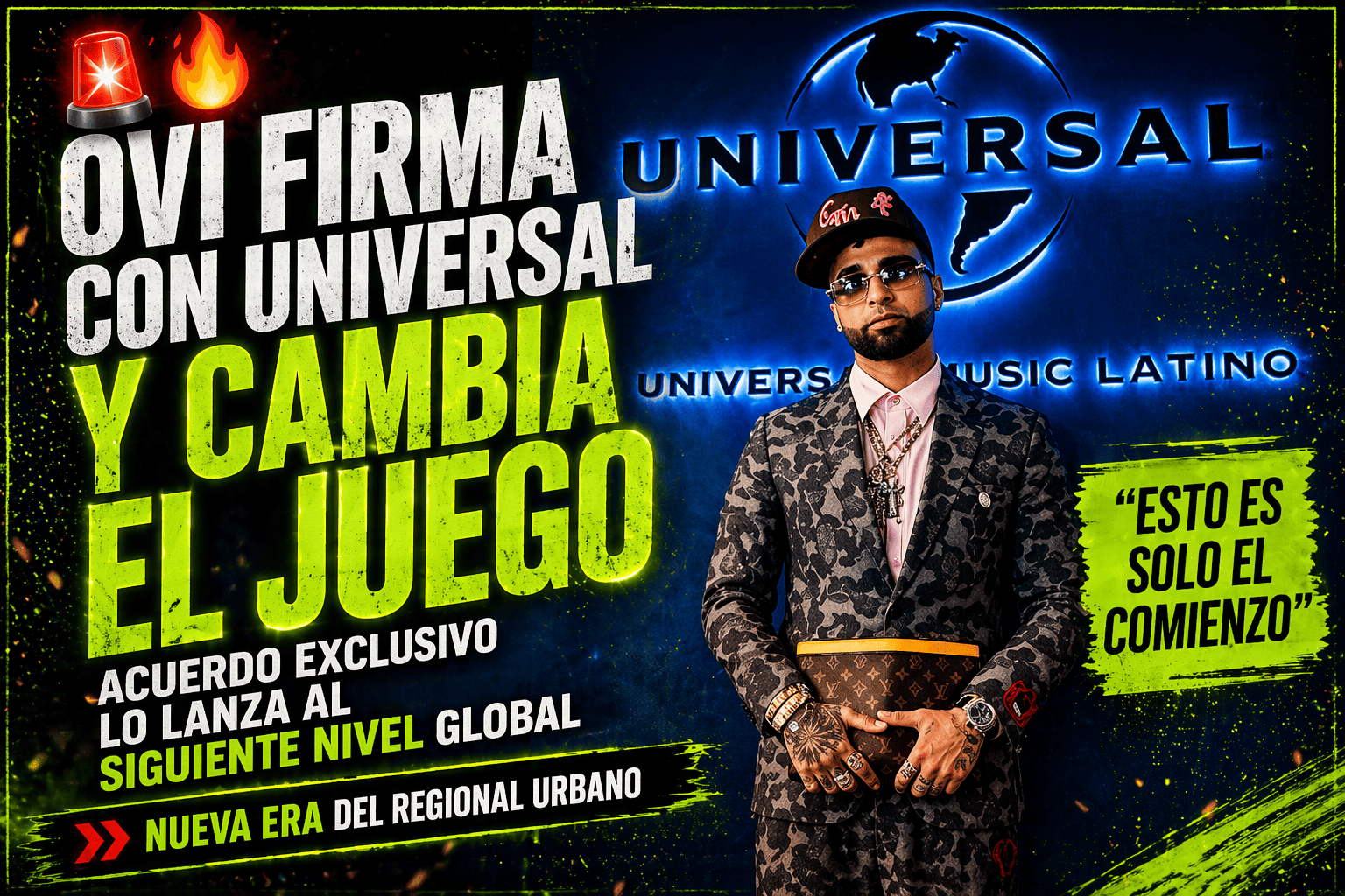 OVI ROMPE EL JUEGO: FIRMA ACUERDO MILLONARIO CON UNIVERSAL MUSIC LATINO Y APUNTA A CONQUISTAR EL MUNDO 🔥🚨