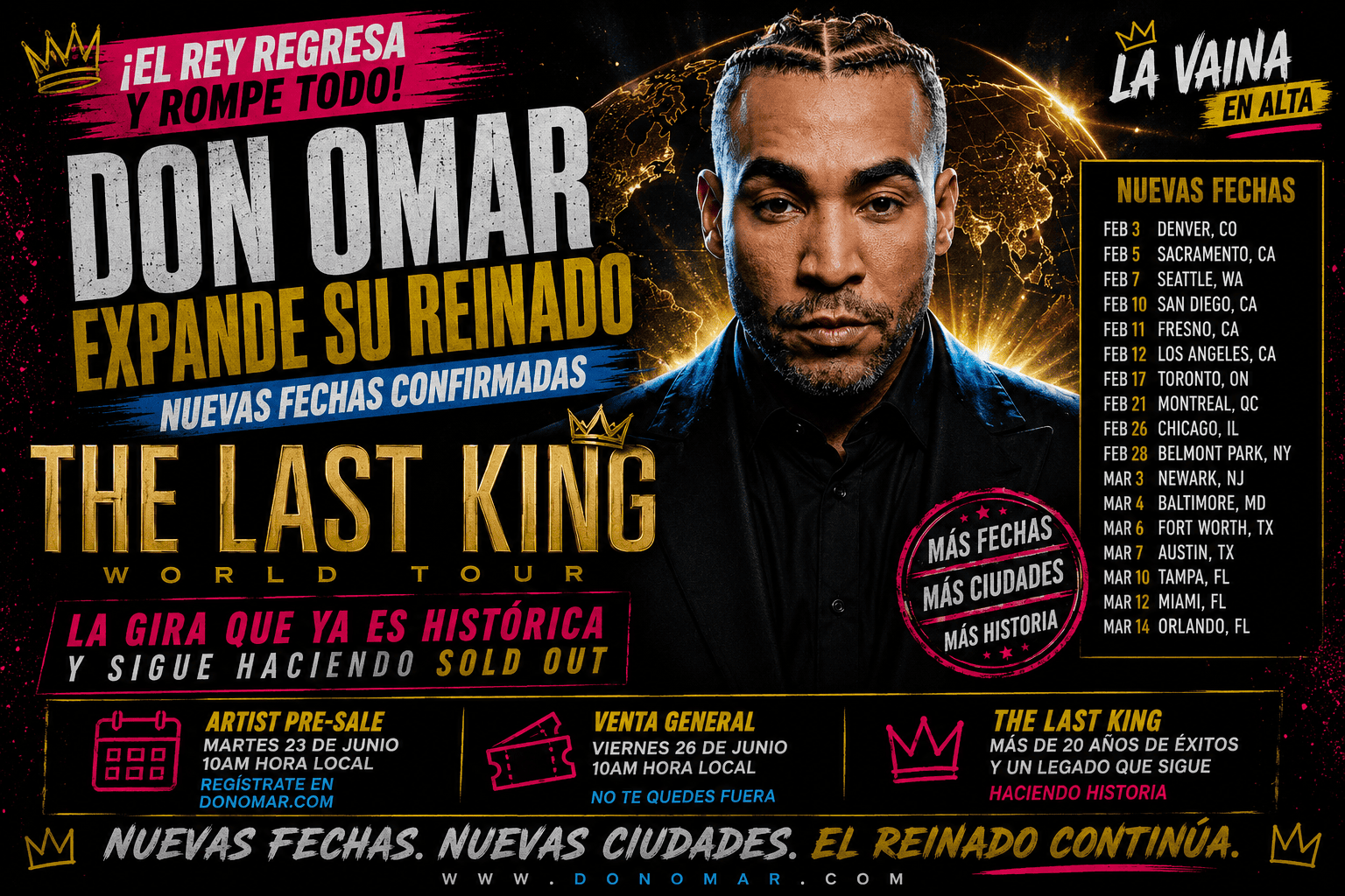 DON OMAR EXPANDE SU REINADO